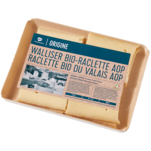 Origine Walliser Bio Raclette AOP, Scheiben, ca. 400 g