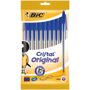 Bic Kugelschreiber Cristal blau Pack zu 10 Stück Bic Kugelschreiber Cristal blau Pack zu 10 Stück