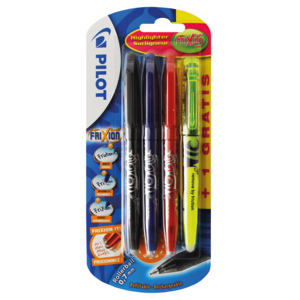 Pilot Frixion Roller und Textmarker 4 Stück Pilot Frixion Roller und Textmarker 4 Stück