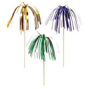 Papstar Deko Picker Feuerwerk farbig 24 cm Pack zu 100 Stück