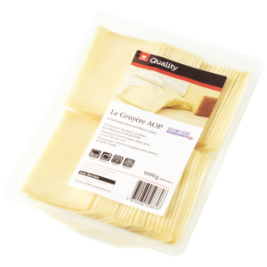 Quality Greyerzer AOP, Scheiben, 1 kg Quality Greyerzer AOP, Scheiben, 1 kg