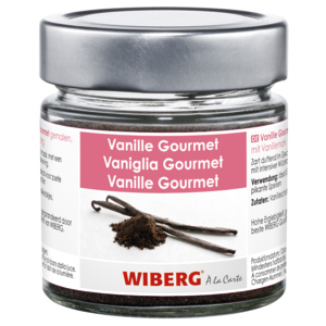 Wiberg Vanille Gourmet gemahlen, mit Vanillemark, 100 g Wiberg Vanille Gourmet gemahlen, mit Vanillemark, 100 g