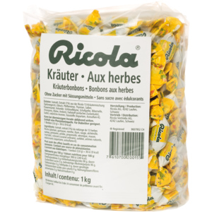Ricola Kräuter Original ohne Zucker, 4 x 1 kg Ricola Kräuter Original ohne Zucker, 4 x 1 kg