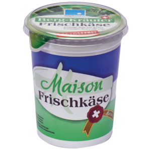 Napfmilch Frischkäse Berg-Kräuter, laktosefrei, 500 g