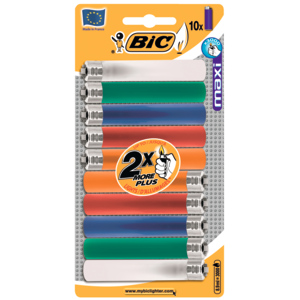 Bic Feuerzeug Maxi, assortiert, J26, 10 St
