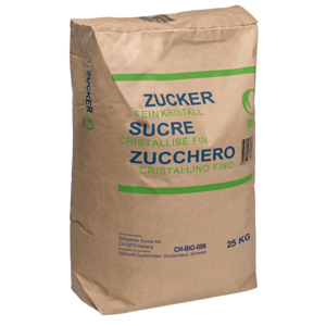 Bio Knospe Feinkristallzucker, 25 kg