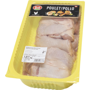 Bell Poulet Schenkel Steak mit Haut, ohne Knochen, 110-170 g, ca. 2 kg