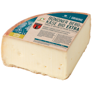 Origine Bündner Bergkäse Bio, extra, 1/4 Laib ca. 1,2 kg