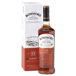 Bowmore Darkest 15 years old 43%, 70 cl Bowmore Darkest 15 years old 43%, 70 cl