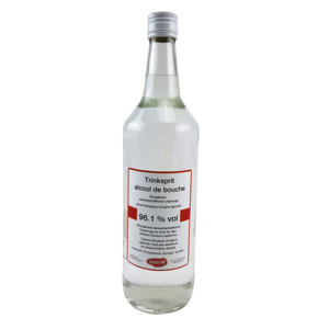 Trinkfeinsprit 96,1% Vol., Karton zu 6 Flaschen x 100 cl