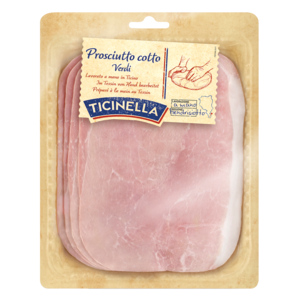 Ticinella Hinterschinken Verdi ohne Schwarte, geschnitten, ca. 140 g