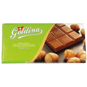 Goldina Milch mit Haselnüssen, 20 x 100 g Goldina Milch mit Haselnüssen, 20 x 100 g