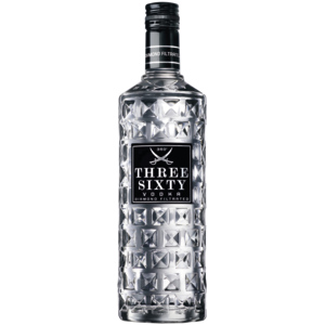 Three Sixty Vodka 37,5% Vol., Flasche zu 70 cl