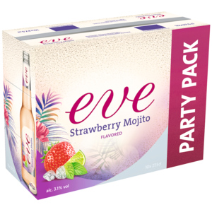 Eve Strawberry Mojito Partypack, Karton zu 10 x 27,5 cl Eve Strawberry Mojito Partypack, Karton zu 10 x 27,5 cl