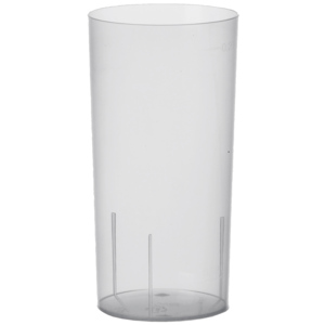 Papstar Longdrinkglas weich 2 cl / 2 dl geeicht Stange zu 10 Stück