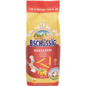 Bschüssig Maccaroni, 10 x 500 g Bschüssig Maccaroni, 10 x 500 g