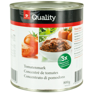 Quality Tomatenmark dreifach konzentriert, 6 x 800 g Quality Tomatenmark dreifach konzentriert, 6 x 800 g