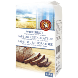 Wirtebrot, Fertigmischung mit Hefe, 2,5 kg