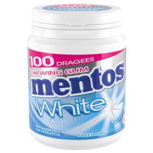 Mentos Gum White Sweet Mint, 4 x 150 g Mentos Gum White Sweet Mint, 4 x 150 g