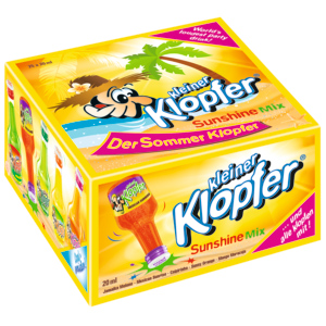 Kleiner Klopfer Sunshine Mix16.4% Vol., Pack zu 25 portionen x 2 cl Kleiner Klopfer Sunshine Mix16.4% Vol., Pack zu 25 portionen x 2 cl