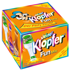 Kleiner Klopfer Fun Mix 16.4% Vol., Pack zu 25 portionen x 2 cl Kleiner Klopfer Fun Mix 16.4% Vol., Pack zu 25 portionen x 2 cl