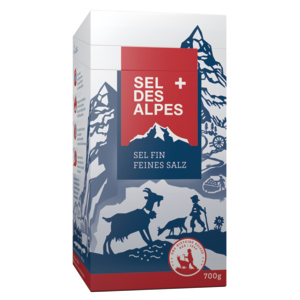 Sel des Alpes fein ohne Jod und Fluor, 700 g