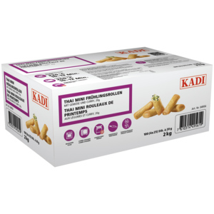 Kadi Mini Frühlingsrollen Thai mit Curry und Gemüse, TK, 100 x 20 g / 2 kg