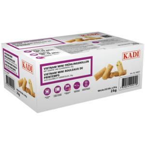 Kadi Mini Frühlingsrollen Vietnam Vegi, TK, 100 x 20 g / 2 kg Kadi Mini Frühlingsrollen Vietnam Vegi, TK, 100 x 20 g / 2 kg