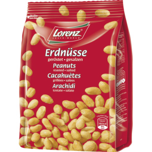 Lorenz Cacahuètes grillées & salées, 500 g Lorenz Cacahuètes grillées & salées, 500 g