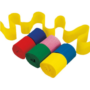 Riethmüller Krepppapier, assortiert, 10 m x 5 cm, Pack zu 6 Rollen