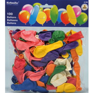 Riethmüller Latexballons, assortiert, Pack zu 100 Stück Riethmüller Latexballons, assortiert, Pack zu 100 Stück