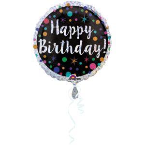 Amscan Folienballone, Happy Birthday, 45 cm
