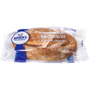 Romer's Körnerbrot, vorgebacken, einzeln verpackt, tiefgekühlt, 12 x 400 g Romer's Körnerbrot, vorgebacken, einzeln verpackt, tiefgekühlt, 12 x 400 g