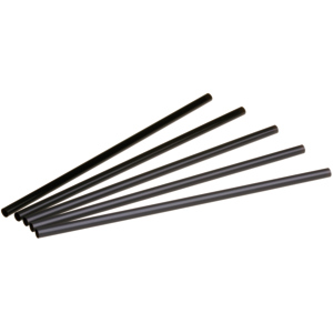 Pacovis Trinkhalm PLA, schwarz, 25 cm, Ø 6 mm, Pack zu 500 Stück