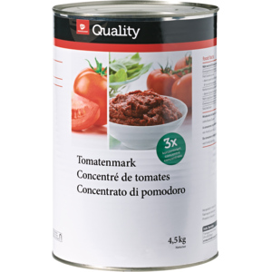 Quality Tomatenmark dreifach konzentriert, 3 x 4,5 kg Quality Tomatenmark dreifach konzentriert, 3 x 4,5 kg