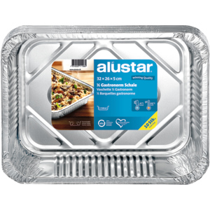 Alustar Alu Schale GN1/2 Pack zu 10 Stück Alustar Alu Schale GN1/2 Pack zu 10 Stück