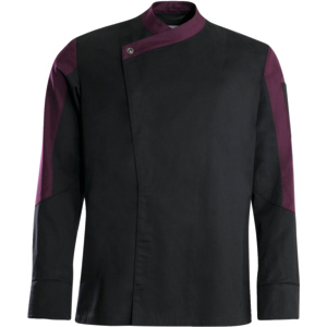 Workfashion Kochjacke langarm Monochrom Herren L schwarz/cassis Workfashion Kochjacke langarm Monochrom Herren L schwarz/cassis