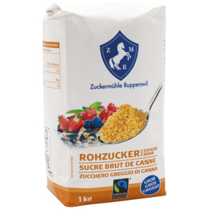 Fairtrade, Max Havelaar, Rohzucker aus Zuckerrohr grob, 1 kg