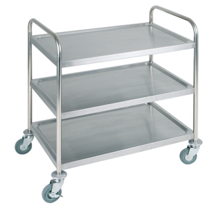 ProEquip Servierwagen inox mit 3 Borden 91 x 59 x 93 cm ProEquip Servierwagen inox mit 3 Borden 91 x 59 x 93 cm