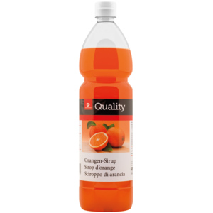 Quality Orangen-Sirup, Flasche zu 1 l Quality Orangen-Sirup, Flasche zu 1 l