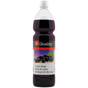 Quality Cassissirup, Pack zu 6 Flaschen x 1 l Quality Cassissirup, Pack zu 6 Flaschen x 1 l