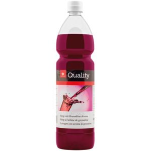 Quality Grenadinesirup, Pack zu 6 Flaschen x 1 l Quality Grenadinesirup, Pack zu 6 Flaschen x 1 l