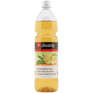 Quality Holunderblüten-Sirup, Karton zu 6 Flaschen x 1 l Quality Holunderblüten-Sirup, Karton zu 6 Flaschen x 1 l