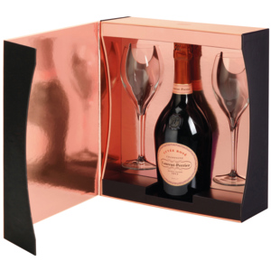 Laurent-Perrier Cuvée Rosé Champagne AOC Geschenkbox, 75 cl + 2 Gläser Laurent-Perrier Cuvée Rosé Champagne AOC Geschenkbox, 75 cl + 2 Gläser