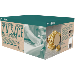 Origine Elsässer 7-Eier Tagliatelle 3mm, 3 kg Origine Elsässer 7-Eier Tagliatelle 3mm, 3 kg