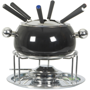 Fleischfondue Set schwarz 9-teilig
