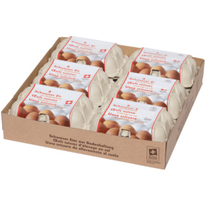 Eier Schweiz, Bodenhaltung, 50g+, 6 x 6 Stück Eier Schweiz, Bodenhaltung, 50g+, 6 x 6 Stück
