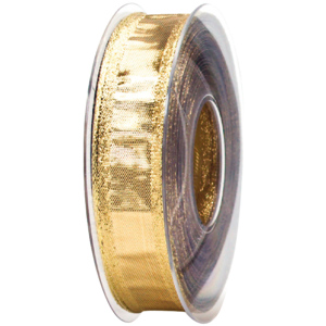 Geschenkband  20 m gold