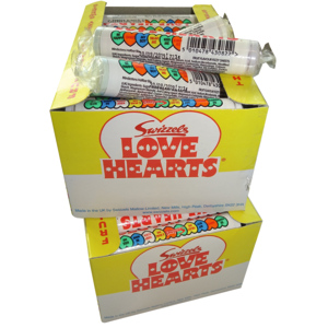 Swizzels Love Hearts, Karton zu 72 St Swizzels Love Hearts, Karton zu 72 St
