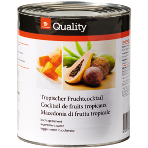 Quality Tropischer Fruchtcocktail im Sirup, 3,05 kg Quality Tropischer Fruchtcocktail im Sirup, 3,05 kg